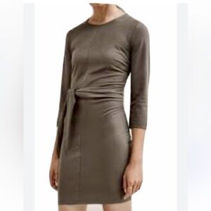 Dynamite Olive Green dress with side tie at waist. EUC!Sz M-So Flattering!😍​